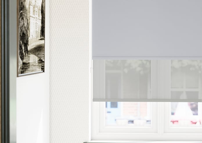 Rimini (Blackout), Grey & Optima Dawn - Double Roller Blind - Image 5